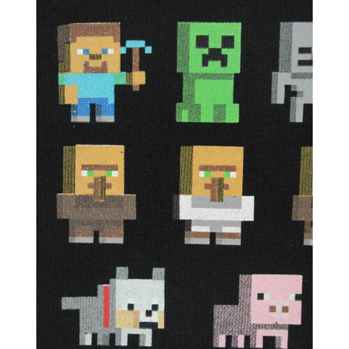 Minecraft (9-10 Years) Minecraft Sweatshirt (Boys Black) 1