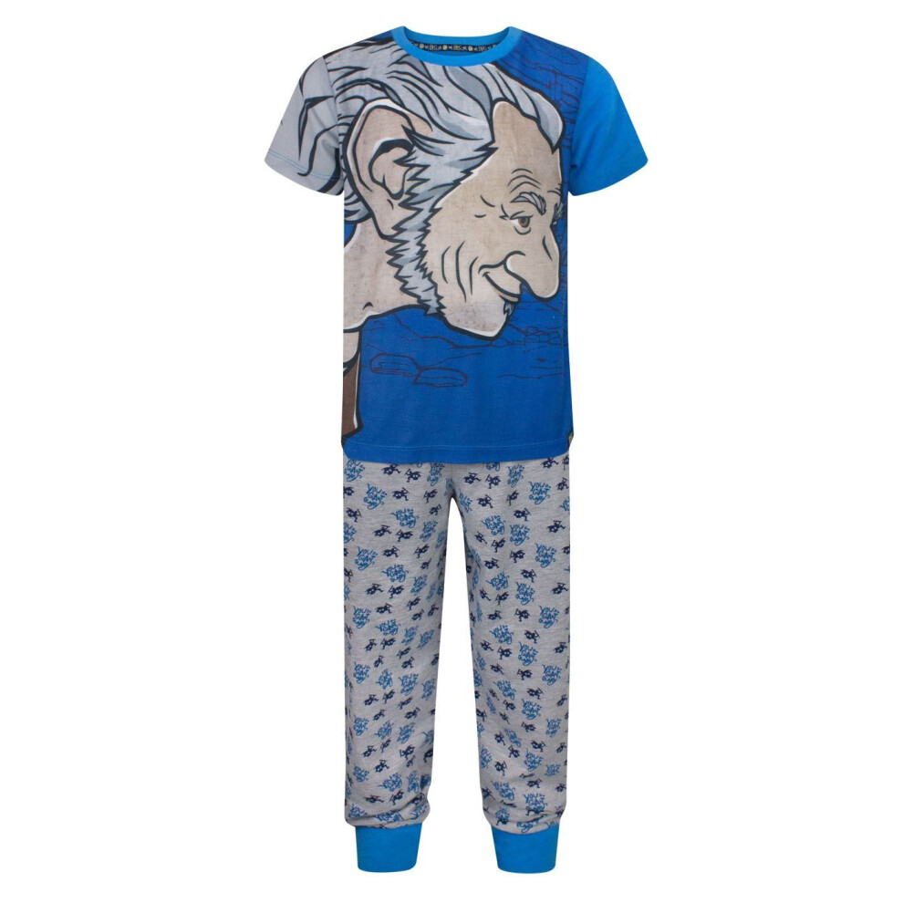 (9-10 Years) Disney Short Sleeve Long Leg Pyjama Set (Boys Blue)