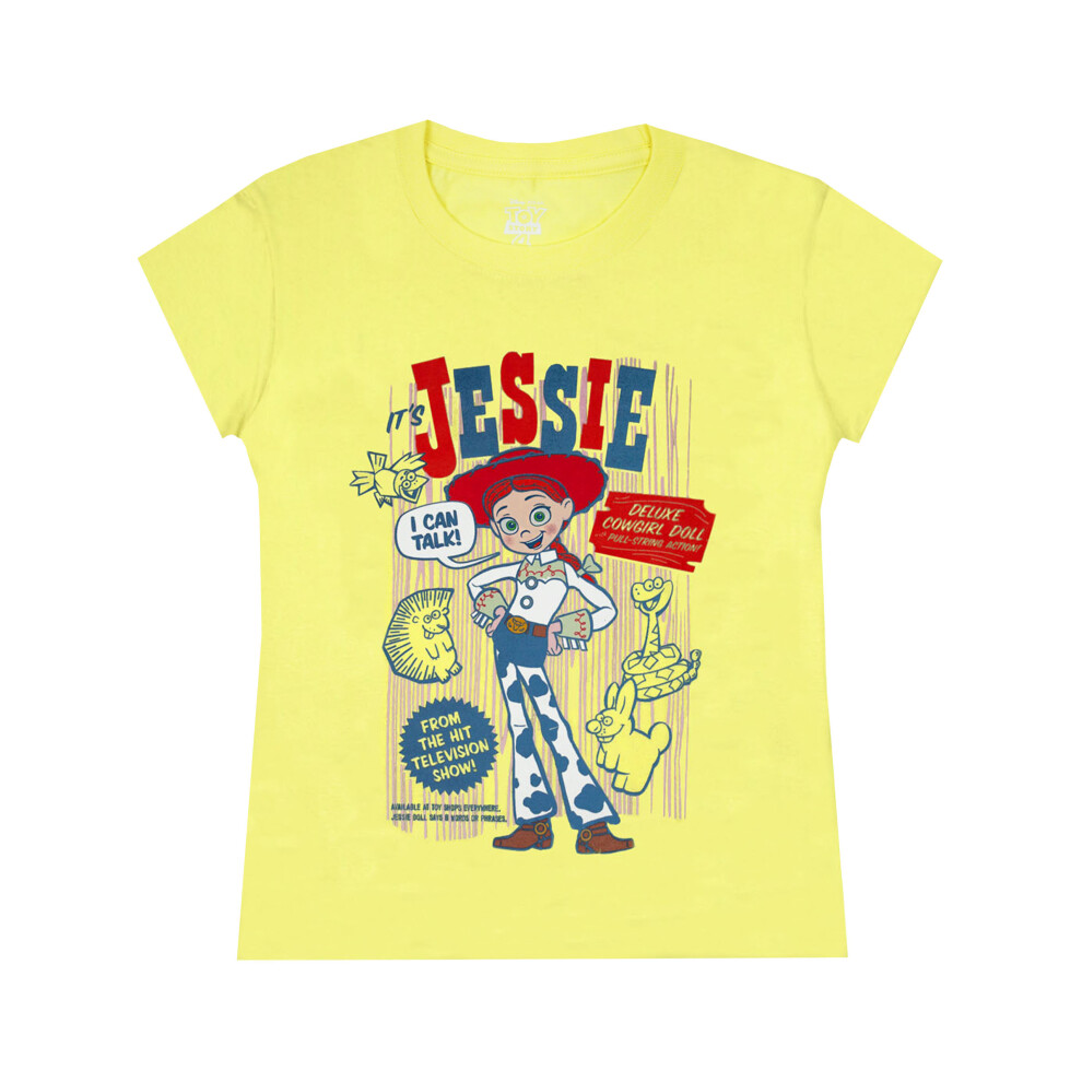 (7-8 Years) Disney Short Sleeved T-Shirt (Girls Yellow)