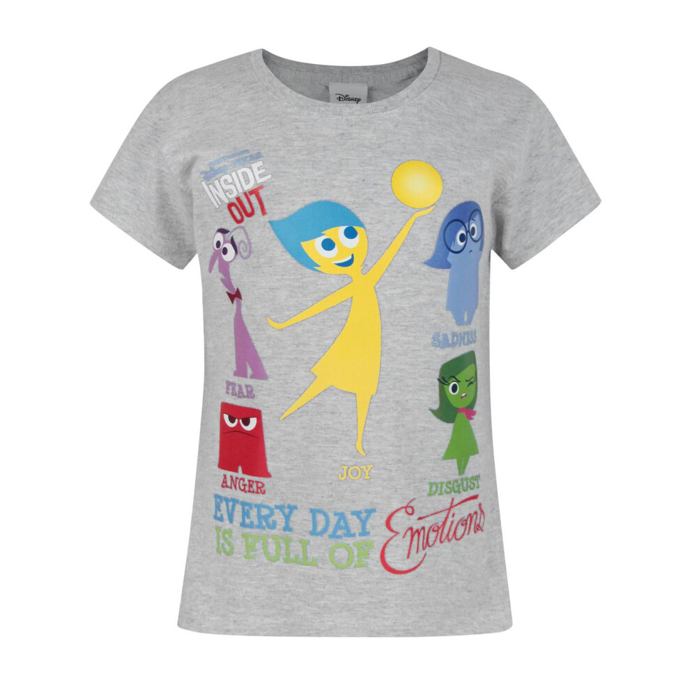 Disney Short Sleeved T-Shirt (Girls Grey)