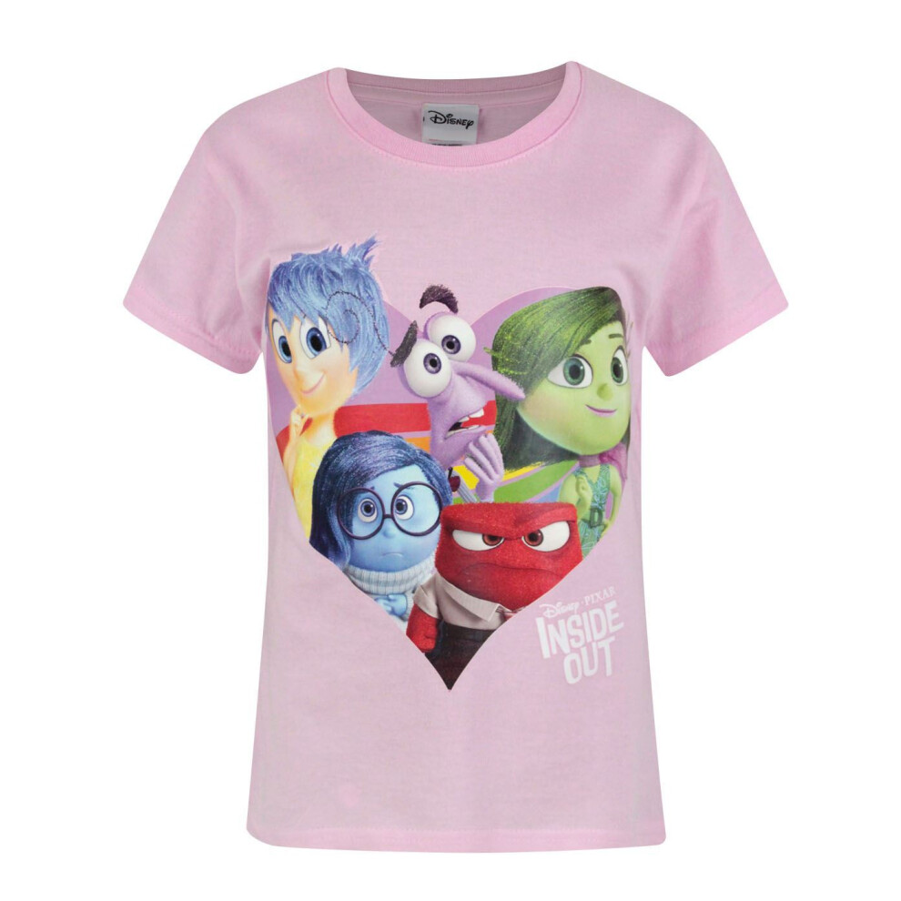 Disney Short Sleeved T-Shirt (Girls Pink)