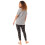 (Medium) Peaky Blinders Short Sleeve Long Leg Pyjama Set (Womens Grey) 3