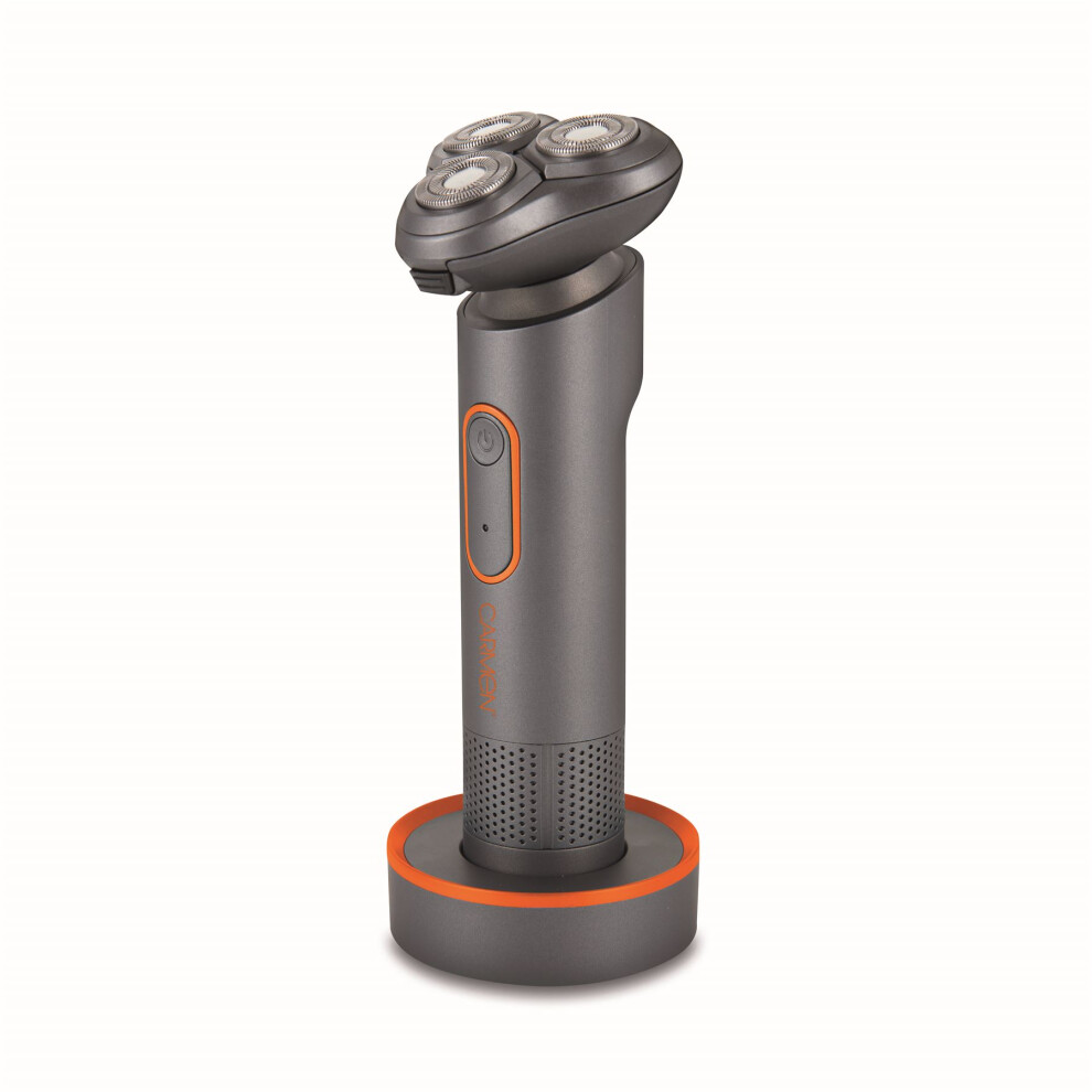 Carmen Gil Unisex Black Titan 3-In-1 Cordless Shaver Set, Orange & Grey, C81085org In - Image 3