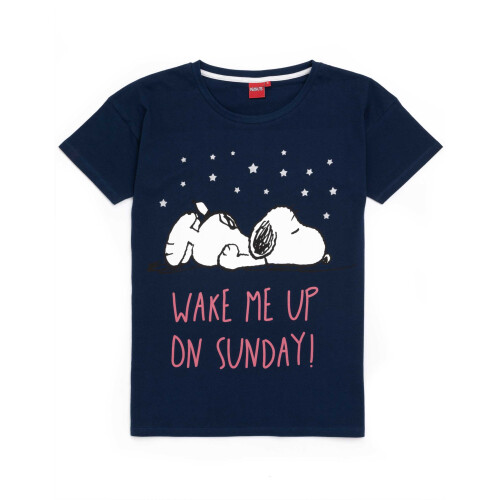 (Short Leg, M) Peanuts Snoopy Womens Pyjama Set 2