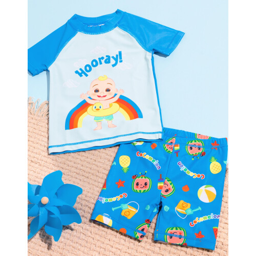 (5-6 Years) Cocomelon 2 Piece Swim Set (Boys Blue) 1