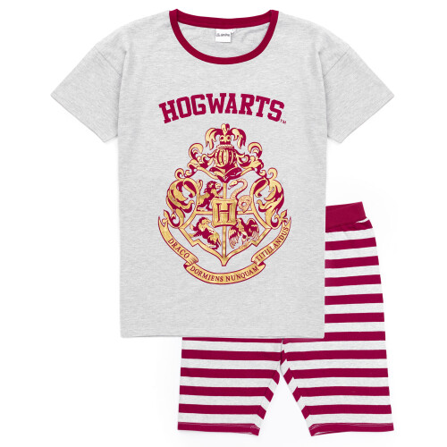 Harry Potter (S) Harry Potter Womens Grey Hogwarts Pyjamas 2