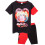 DC Comics (Large) DC Comics Short Sleeve Cycling Short Pyjama Set (Womens Red) 4