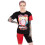 DC Comics (Medium) DC Comics Short Sleeve Cycling Short Pyjama Set (Womens Red) 2