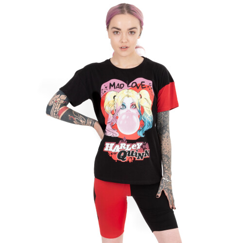 DC Comics (Medium) DC Comics Short Sleeve Cycling Short Pyjama Set (Womens Red) 1