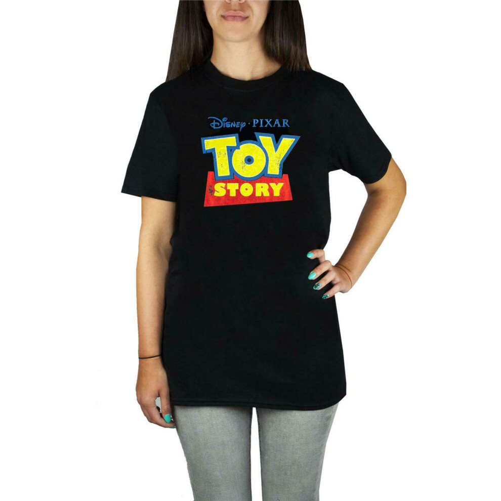 (Small) Disney Boyfriend Fit Short Sleeved T-Shirt (Womens Black)