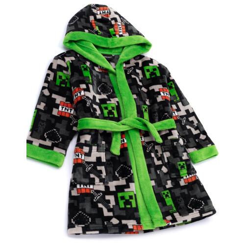Minecraft (11-12 Years) Minecraft Bathrobe (Boys Multicoloured) 1