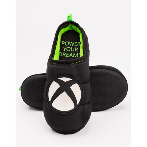 Xbox (2 UK Child) Xbox Mule Slippers (Boys Black) 1