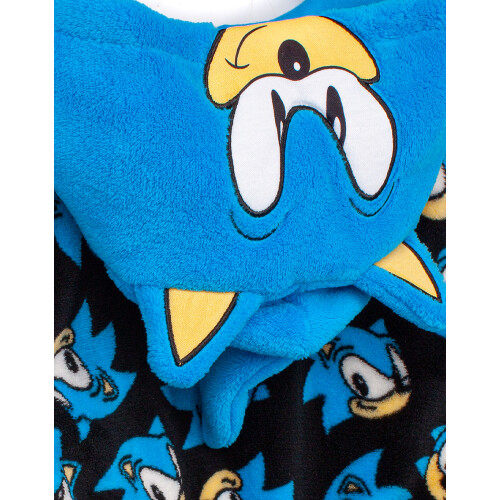 Sonic The Hedgehog (9-10 Years) Sonic the Hedgehog Bathrobe (Boys Blue) 2