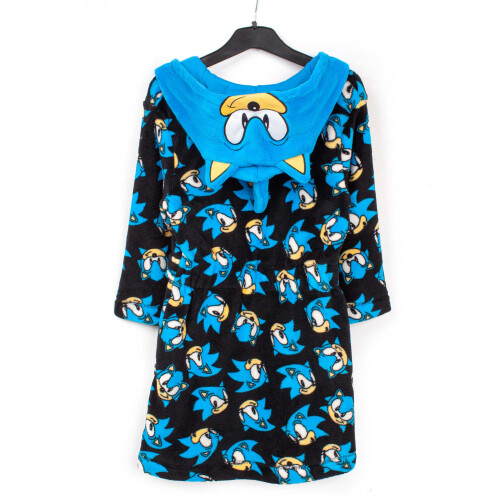 Sonic The Hedgehog (9-10 Years) Sonic the Hedgehog Bathrobe (Boys Blue) 1