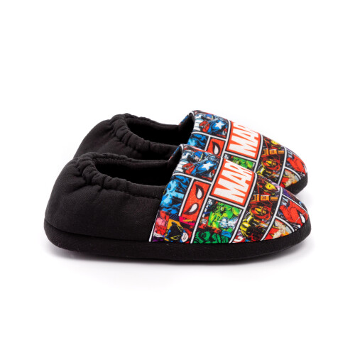 Marvel (12 UK Child) Marvel Marvel Comics Slip On Loafer Slippers (Boys Multicoloured) 2