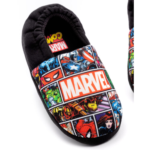 Marvel (1 UK Child) Marvel Marvel Comics Slip On Loafer Slippers (Boys Multicoloured) 2