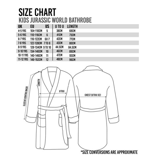 Jurassic World (6-7 Years) Jurassic World Bathrobe (Boys Green) 1