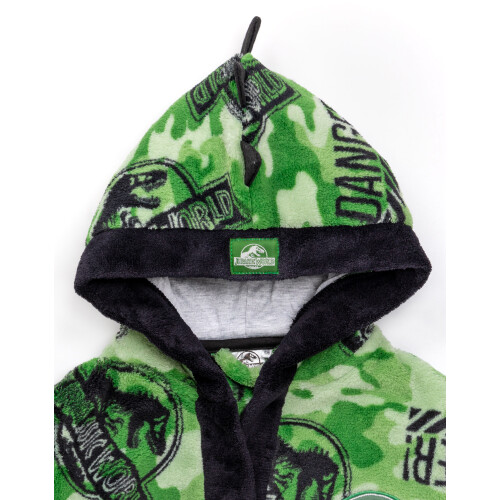 Jurassic World (4-5 Years) Jurassic World Bathrobe (Boys Green) 2
