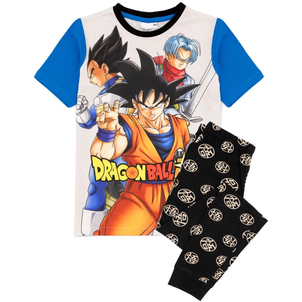 (10-11 Years) Dragon Ball Z Goku Kids T-shirt & Long Leg Pyjamas