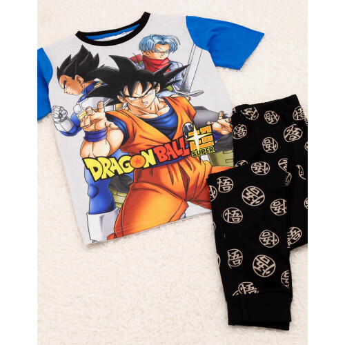 Dragon Ball Z Short Sleeve Long Leg Pyjama Set (boys Grey) On Onbuy