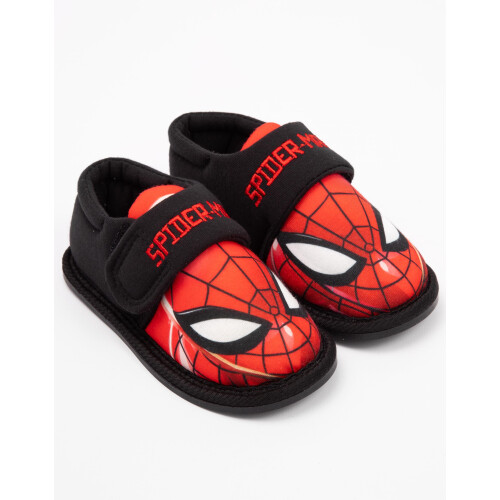 Marvel (11 UK Child) Marvel hook and loop Loafer Slippers (Boys Black) 1