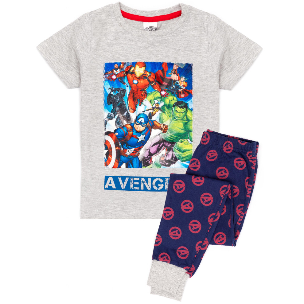 (3-4 Years) Marvel Avengers Pyjamas Boys Kids Superhero Iron Man T-Shirt Loungepants