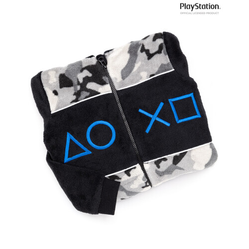 Playstation (5-6 Years) PlayStation Onesie (Boys Grey) 2