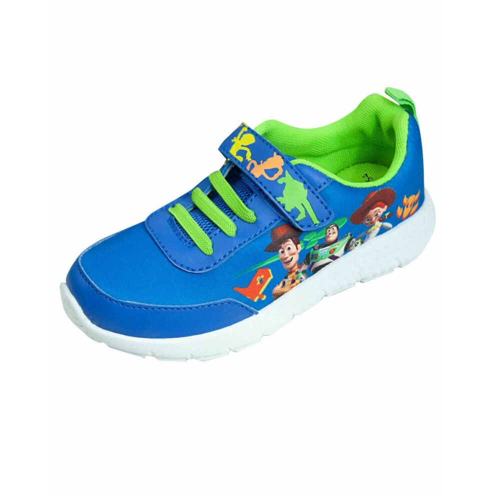 (10 UK) Disney Velcro Trainers (Boys Black)