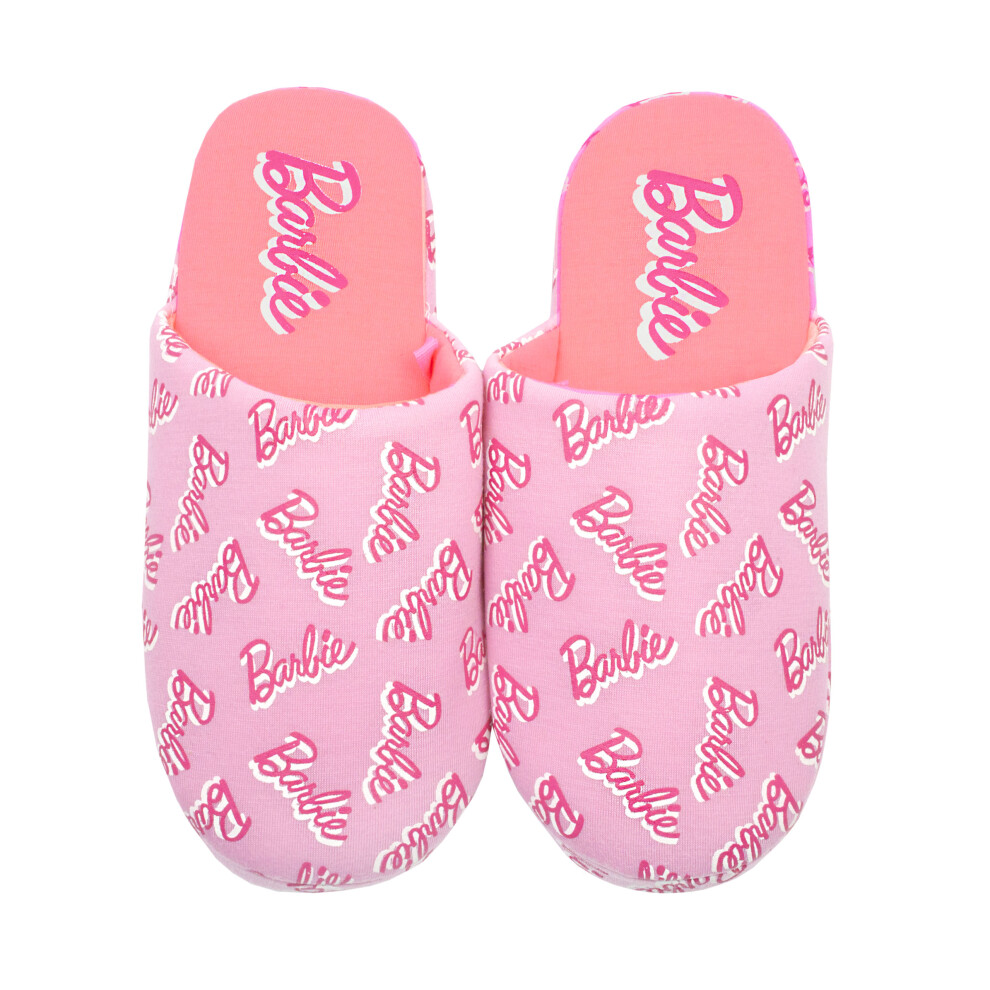 Barbie Mule Slippers (Girls Pink)