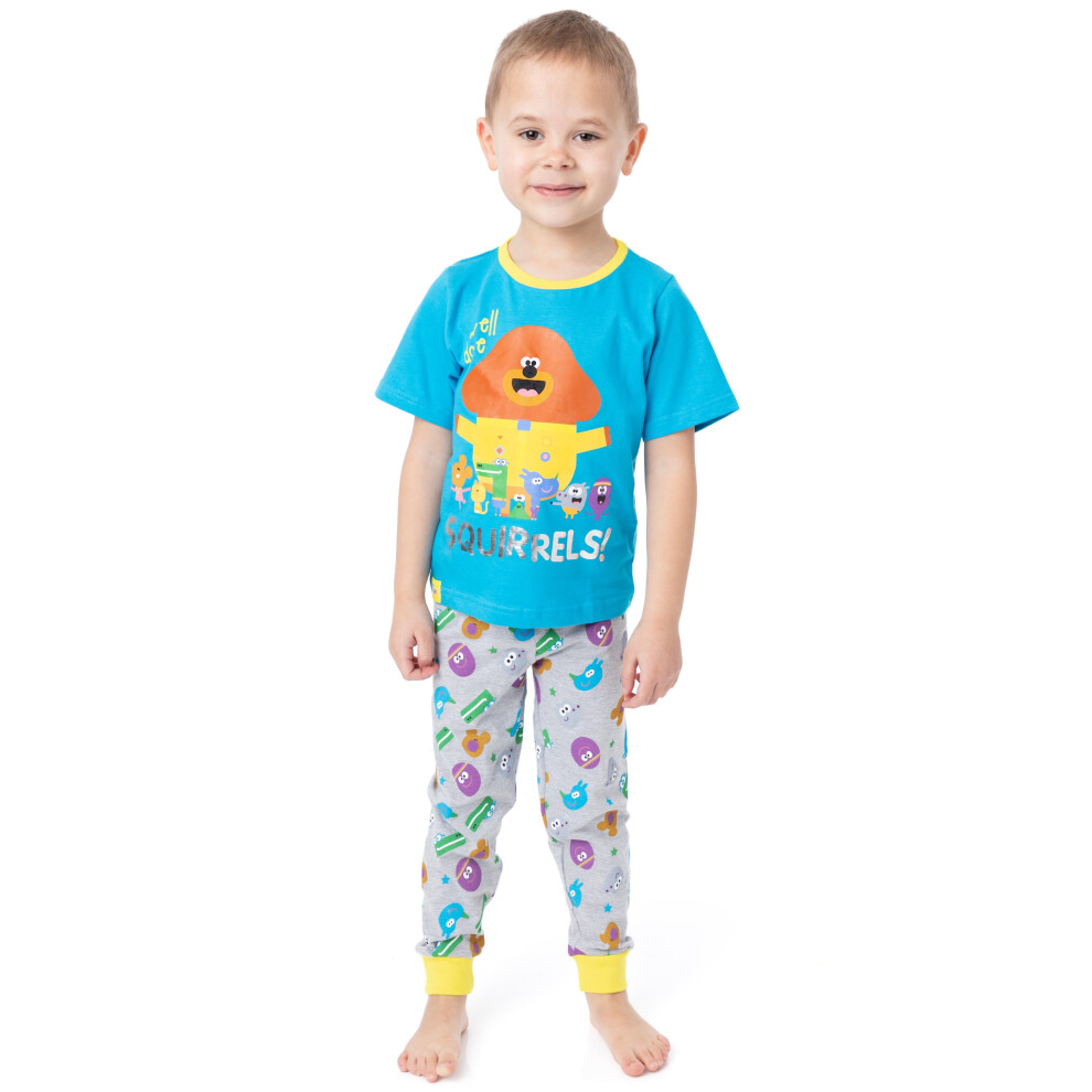 Hey Duggee Short Sleeve Long Leg Pyjama Set (Boys Blue)