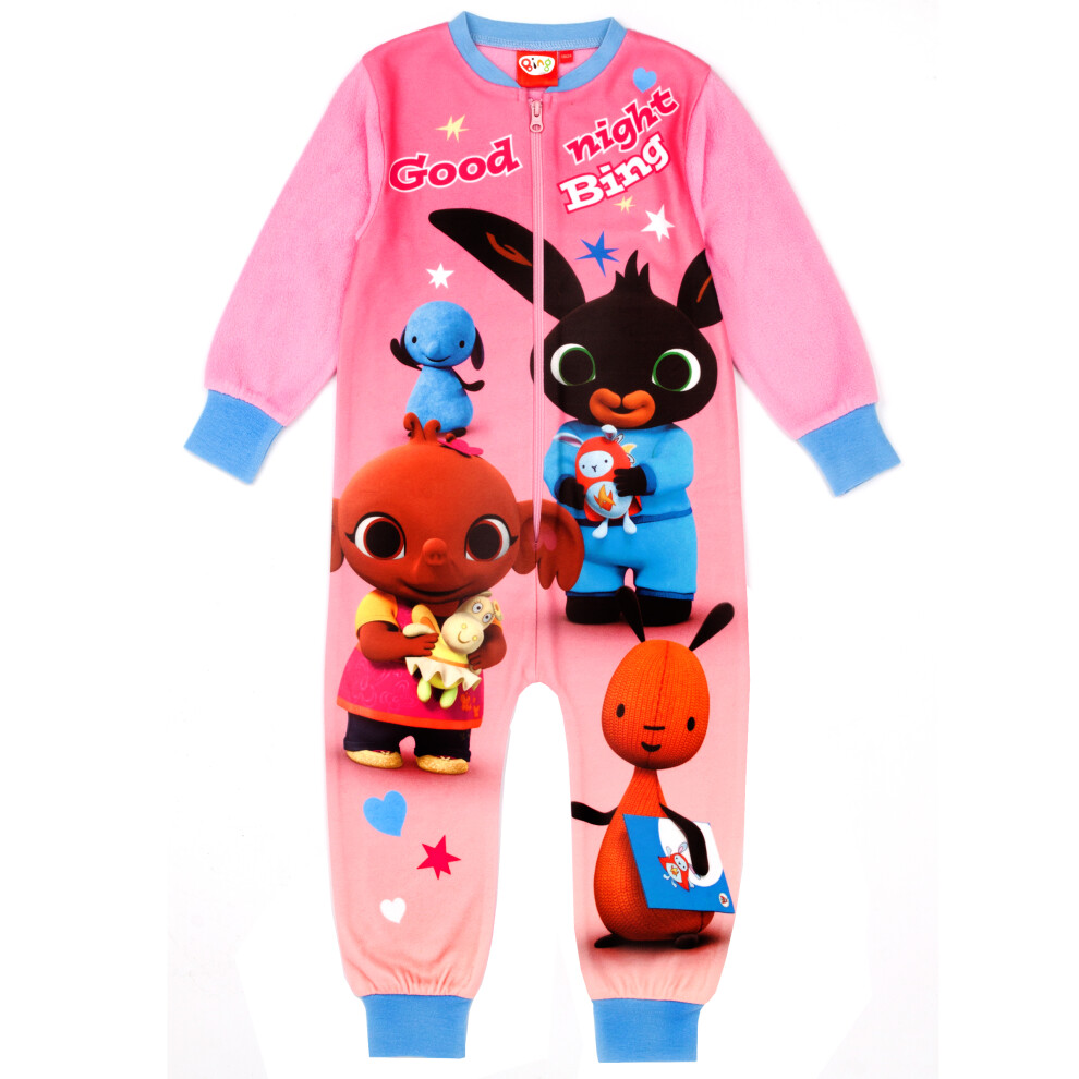 (2-3 Years) CBeebies Bing Bunny Onesie Girls Character All In One Pjs