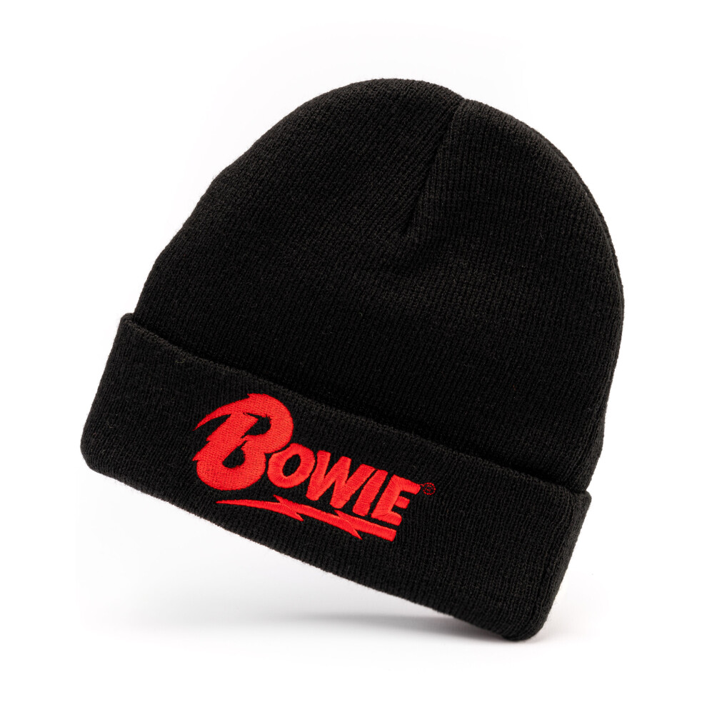 David Bowie Beanie Unisex Men Women Black Knitted Band CD Hat One size