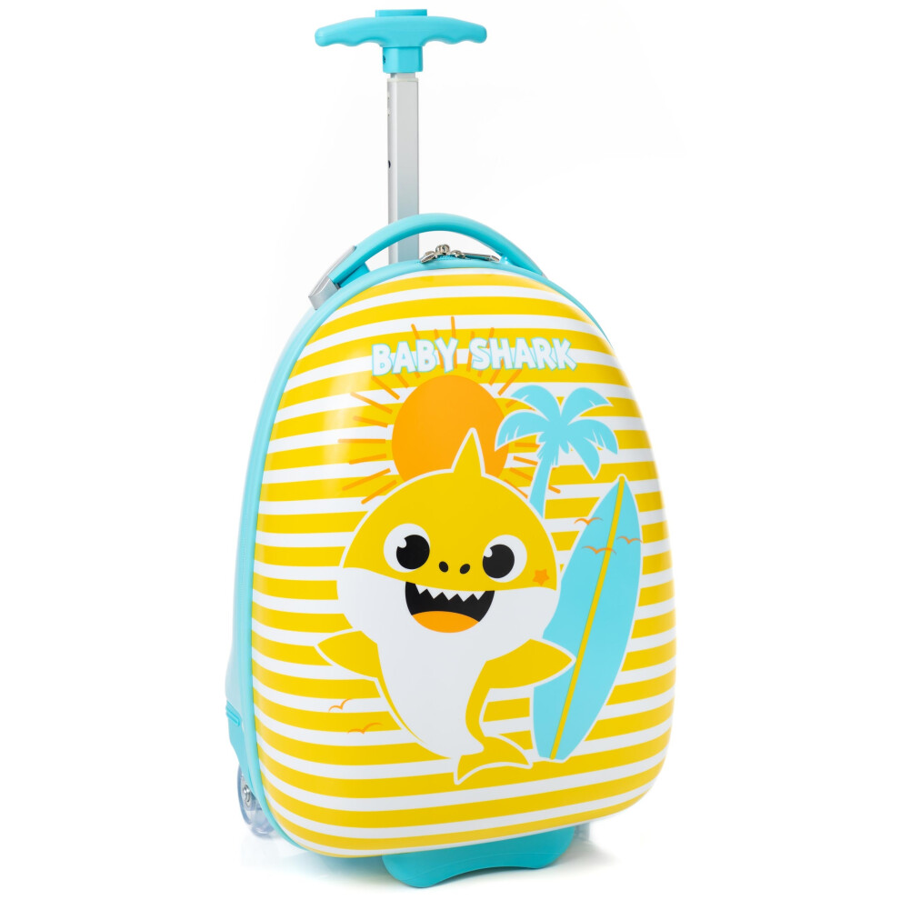 Baby Shark Small Suitcase (Unisex Kids Yellow)