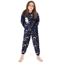 (Blue, 13-14 Years) Harry Potter Onesie Girls Kids All In One Pyjamas