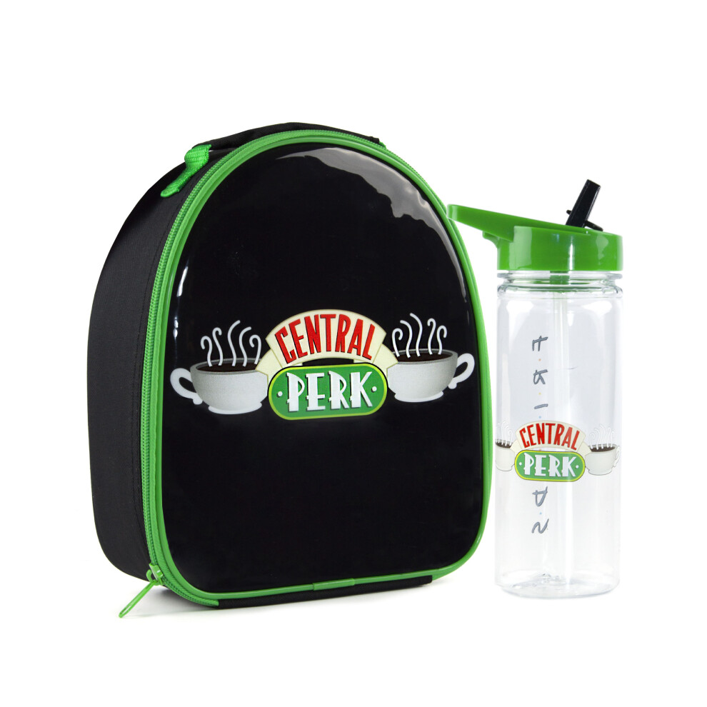 Friends Lunch Bag and Bottle Set (Unisex Kids Black)