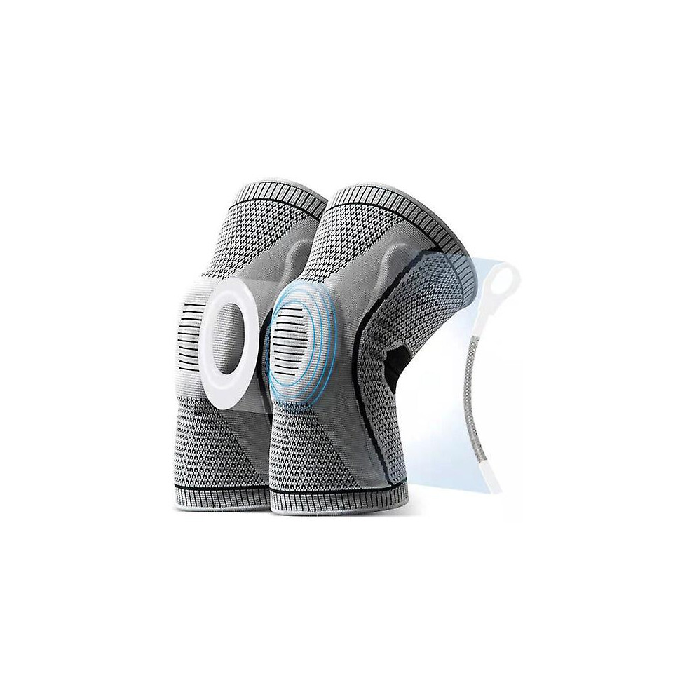 (2PCS, L) Medical Knee Brace Knee Compression The Ultra Knee Elite Knee Compression  Sleeve