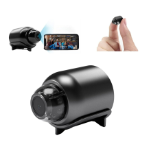 1080P HD WiFi Mini Câmera Visão Noturna Detecção de Movimento Monitoramento Remoto Grande Angular 160 Segurança Preta