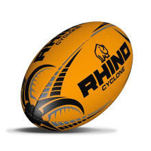 (4, Fluo Yellow) Rhino Cyclone Rugby Ball