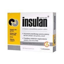INSULAN 30x tablets Novascon Maintains correct blood sugar level