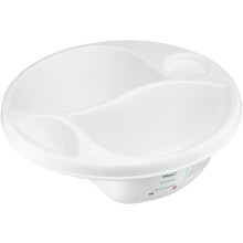 Vital Baby Perfectly Simple Top & Tail Bowl Everyday Basic Top & Tail Bowl for Baby's Baths 2 Seperate Areas for Top & Tail Sponges Ergonomic Design