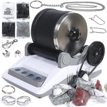 Willkey Professional Rock Tumbler Kit Rock Polisher For Kids And Adults Electronic Rock Tumbler Kit With Polishing Machine, Polishing Grits, And Rolle