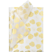 (Gold Monstera) Gift Wrapping Tissue Paper - Metallic Gold Tissue Paper For Diy Crafts,pack Bags