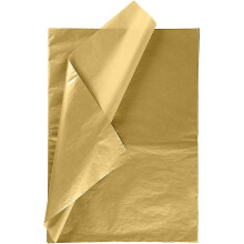 (Parent) Gift Wrapping Tissue Paper - Metallic Gold Tissue Paper For Diy Crafts,pack Bags
