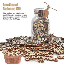 (C) Jar Of Fucks (5oz) Gift Jar With Cutout Letter Pieces - Funny Prank Birthday Or Holiday Gift For Venting Bad Moods