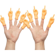 Tiny Hands Middle Finger Little Finger Puppets Mini Finger Hands Miniature Small Hands Tiktok 10 Pieces