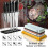Born Pretty 2023,knife Sharpening Stone Kit, 4 Side Grit 400/1000 3000/8000 Water Stone, Non-slip Ba 2