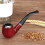 Captain Tobacco Pipe Red Smoking Pipe 4
