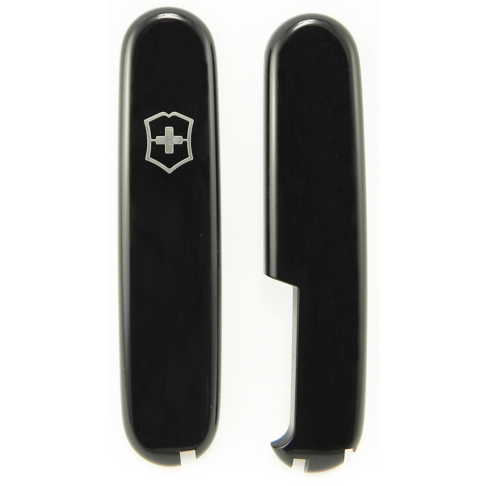 (black) Genuine Victorinox PLUS plastic covers - 91mm scales with extra pen slot