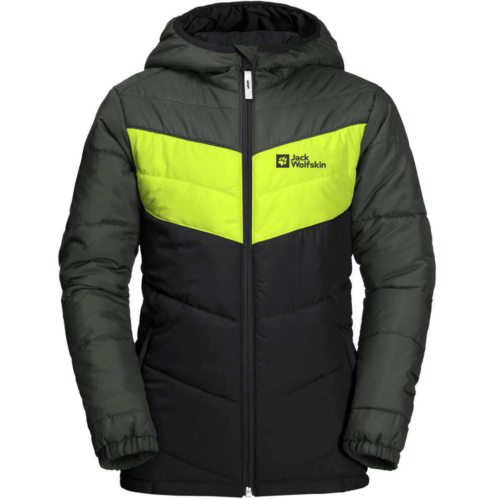 (3-4 Yrs, Phantom) Jack Wolfskin Kids Three Hills Windproof Water Repellent Winter Jacket Coat-image-OPC-PB5NDXM-NEW