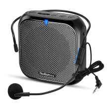 Rolton Portable Voice Amplifier, Megaphone Booster With Microphone Loudspeaker Personal Pa System F